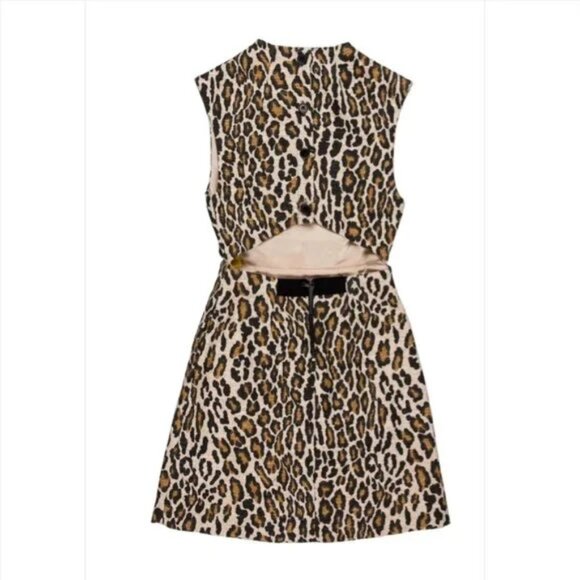 ALICE + OLIVIA Animal Print Mini Dress - Picture 2 of 16